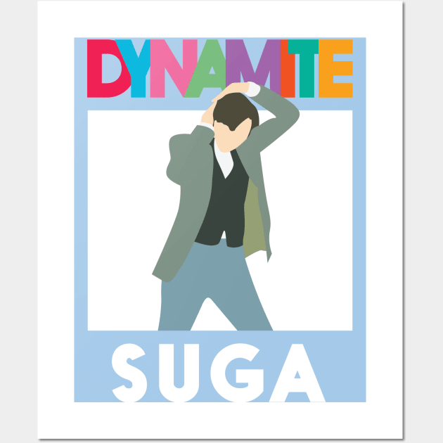 BTS DYNAMITE SUGA Wall Art by YoshFridays